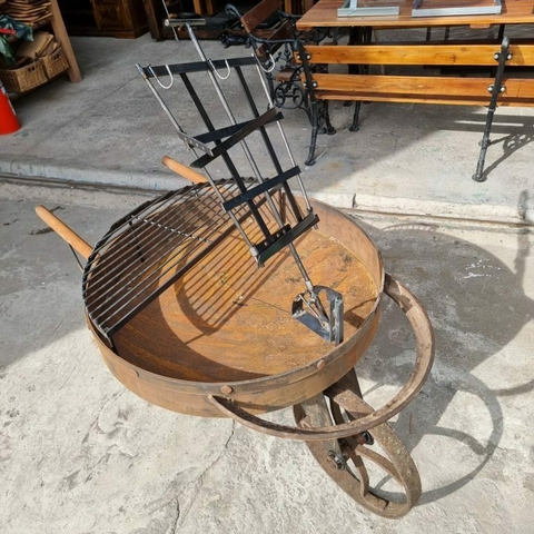 Asador carretilla