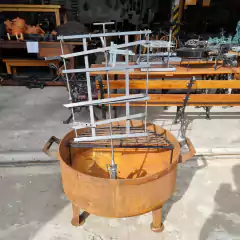 Asador óxido 75 cm en internet