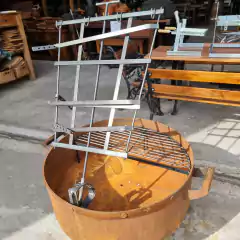 Asador óxido 75 cm - comprar online