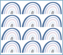 Mini Vinilos ARCOIRIS BLUE X3