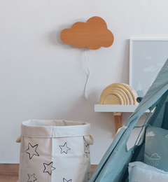 LAMPARA INFANTIL NUBE MADERA - comprar online