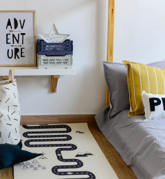 Funda de acolchado  para cuna - Tusor de Algodón - Lisa para cuna funcional. Renová la decoración de la habitación de bebé en un click!