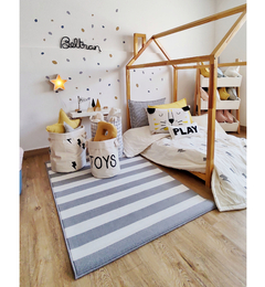 Alfombra RAYAS GRIS - comprar online