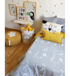 Almohadón infantil liso de Tusor 50x30cm , sumá un toque de color y comodidad a la habitación de tus peques. Ideal para completar un hermoso set de almohadones de mayor tamaño