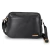 Bolsa Transversal Pequena Couro Preto Flor