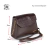 Bolsa Feminina Transversal Couro Marrom Ana - Sifra Bolsas e Carteiras de couro legítimo