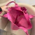 Bolsa Sacola Feminina Couro Pink Lola zíper na internet