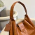 Bolsa Sacola Grande Couro Croco Caramelo Bárbara - Sifra Bolsas e Carteiras de couro legítimo