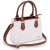 Bolsa Feminina Transversal Tote Matelasse de Couro Branco Mia - loja online