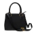 Bolsa Feminina Transversal Tote de Couro Preto Ouro Mia