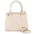 Bolsa Feminina Transversal Tote de Couro Off White Ouro Mia