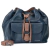 Bolsa Saco Transversal Couro Azul Marinho Lauren