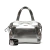 Bolsa Sacola Grande Couro Inox Tiffany