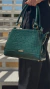 Bolsa de Ombro Média Couro Verde Amélia - Sifra Bolsas e Carteiras de couro legítimo