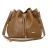 Bolsa Saco Transversal Couro Caramelo Lauren Classic