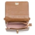 Bolsa Clutch Pequena Couro Caramelo Ouro Lua - comprar online
