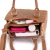Bolsa Feminina Transversal Tote Matelasse de Couro Caramelo Mia - comprar online