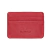 Porta Cartão Duplo Couro Vermelho
