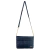 Bolsa Transversal Média Couro Azul Cris