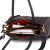 Bolsa Feminina Tranversal Média Couro Preta Ouro Claudia - comprar online