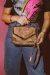 Bolsa Nina Tiracolo Pequena em Couro Bronze