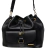 Bolsa Feminina Saco Transversal Couro Preta Lauren
