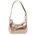 Bolsa Baguete Média Couro Ouro Velho Onix Lorena