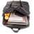 Mochila Unissex Notebook Grande Couro Preto Rustico Irlanda - comprar online