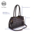 Bolsa Feminina Tranversal Média Couro Preta Ouro Claudia na internet