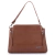 Bolsa Transversal Mão Média Couro Marrom Mary