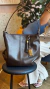 Bolsa Saco Feminina Couro Marrom Alana - loja online