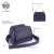 Bolsa Transversal Mão Média Couro Azul Mary na internet