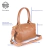 Bolsa Sacola Grande Couro Caramelo Escuro Tiffany Classic - Sifra Bolsas e Carteiras de couro legítimo
