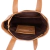 Bolsa Sacola Com Zíper Couro Caramelo França - loja online