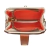 Bolsa Mão Pequena Couro Off White Terracota Paola na internet