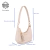 Bolsa Baguete Média Couro Off White Lorena - Sifra Bolsas e Carteiras de couro legítimo