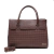 Bolsa Estruturada de Ombro Couro Marrom Flavia