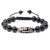 Pulseira Ágata DZI e Obsidiana Negra