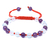 Pulseira Ametista e Água Marinha