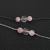 Pulseira de Prata Sakura Cristal de Rocha e Quartzo Rosa - comprar online