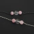 Pulseira de Prata Sakura Cristal de Rocha e Quartzo Rosa - comprar online