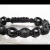Pulseira Shambala Ônix Negro com Mantra Om - comprar online