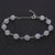 Pulseira Pedra da Lua Natural Rainbow Moonstone Prata 925