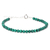 Pulseira Malaquita Pedra Natural Prata 925