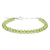 Pulseira Peridoto Pedra Natural com Fecho em Prata