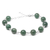 Pulseira Quartzo Verde Pedra Natural Prata 925