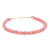 Pulseira Rodocrosita 4mm Pedras Naturais com Fecho de Prata 925