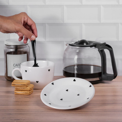 TAZÓN CEREALERO CORAZONES NEGROS