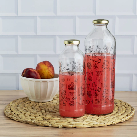 BOTELLA DE VIDRIO ENVOLVENTE TRAVEL