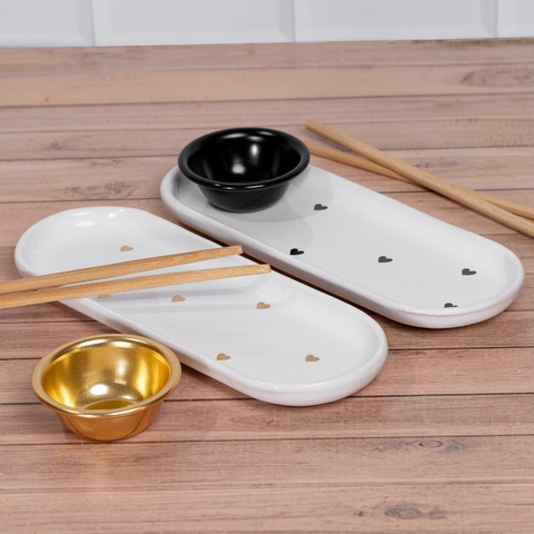 KIT SUSHI CORAZONES (cuenco aluminio)